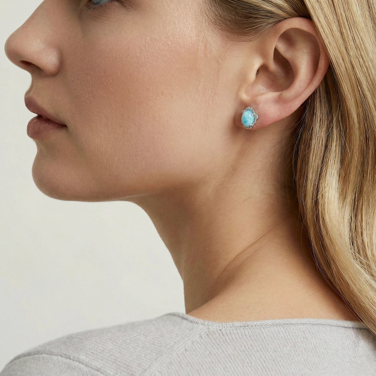 Larimar Dreams Studs